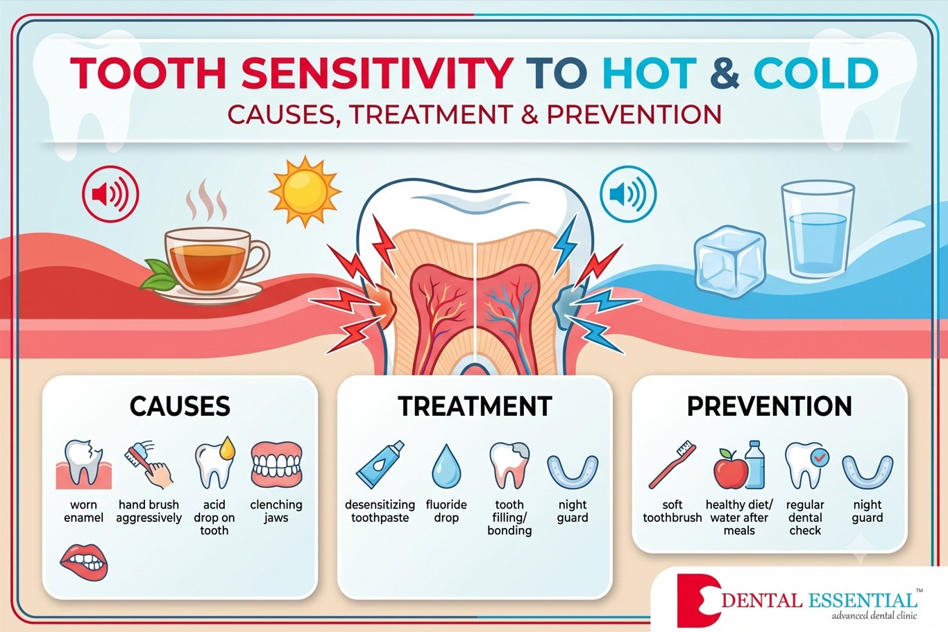 Tooth Sensitivity to Hot and Cold: Causes, Treatment & Prevention